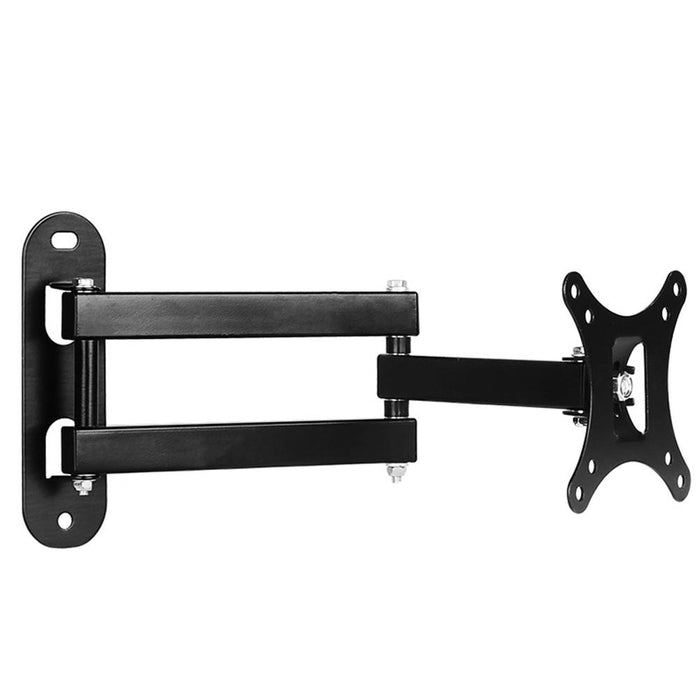 14-27 Inch Universal Rotatable Retractable Computer Monitor Three Arms Wall Mount Bracket