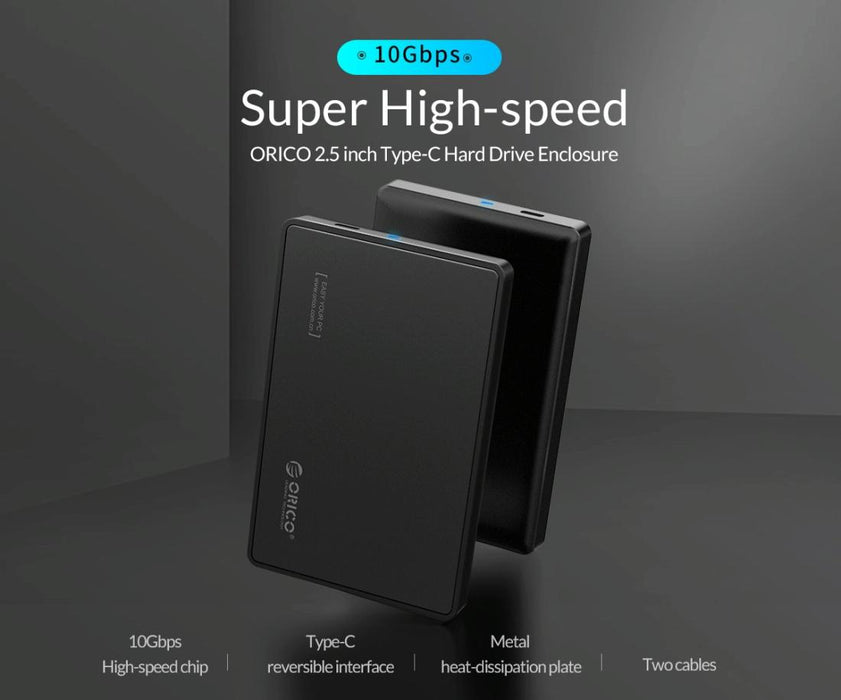 Portable 2.5 Usb-c Hdd Enclosure - Fast & Compact