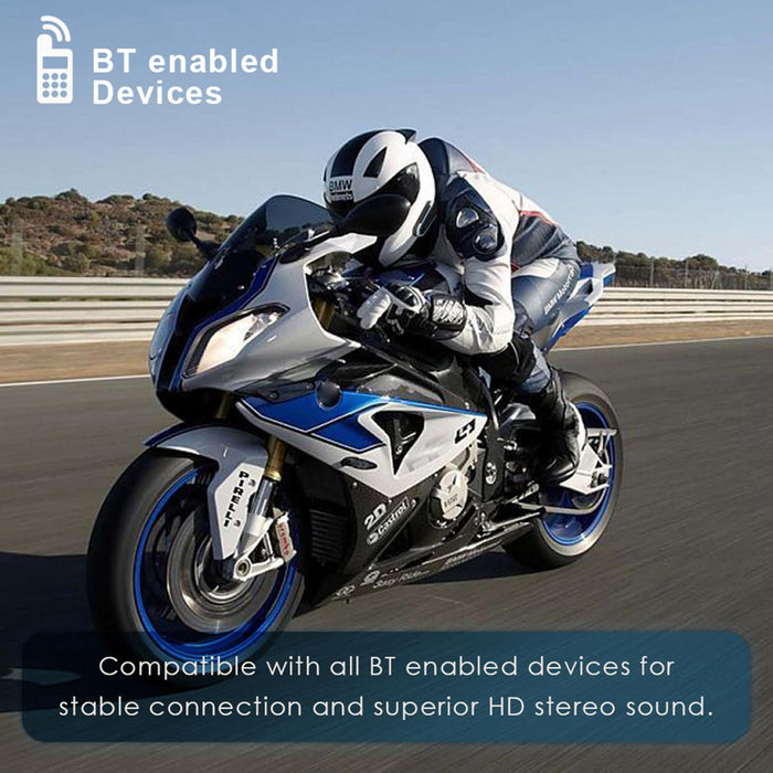 Qtb35 Motorcycle Helmet Bluetooth 4.2 Headset Low Power