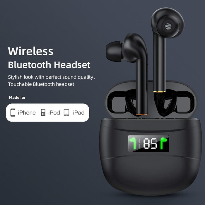 J3 Pro Tws Hifi Wireless Bluetooth 5.2 Led Display Waterproof Sports Gaming Earphone Noise Earbuds