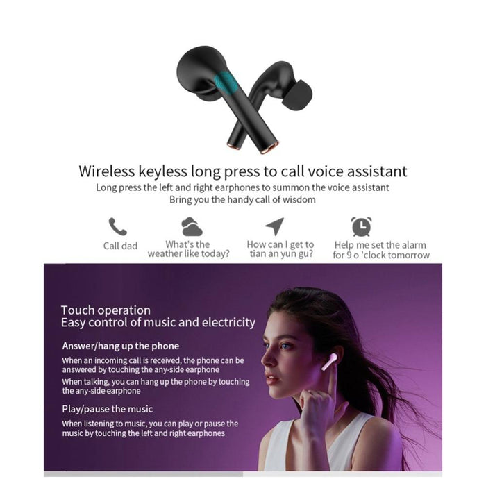 J3 Pro Tws Hifi Wireless Bluetooth 5.2 Led Display Waterproof Sports Gaming Earphone Noise Earbuds