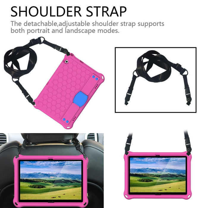 Honeycomb Design Eva + Pc Material Four Corner Anti Falling Flat Protective Shell With Strap