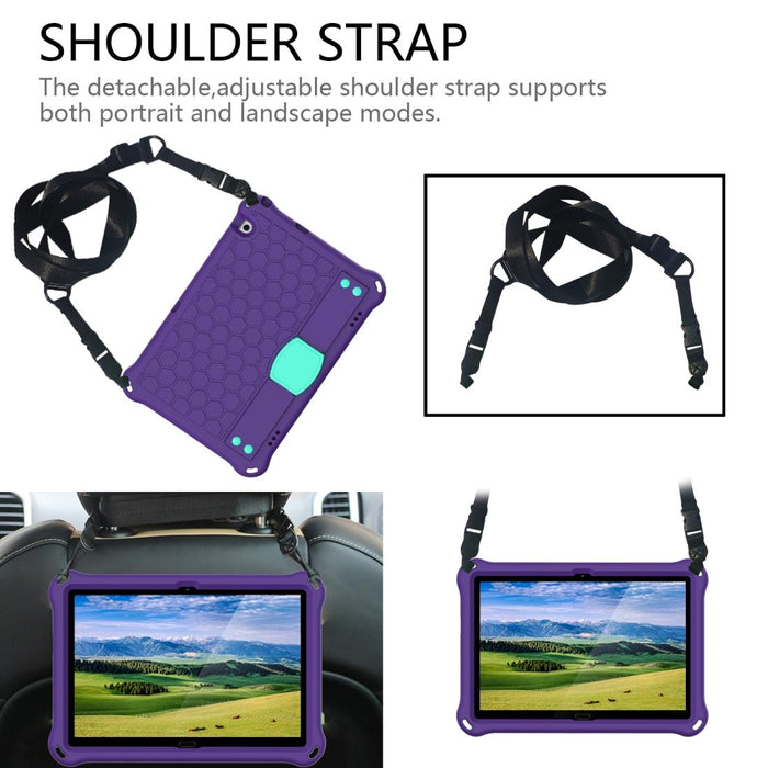 Honeycomb Design Eva + Pc Material Four Corner Anti Falling Flat Protective Shell With Strap