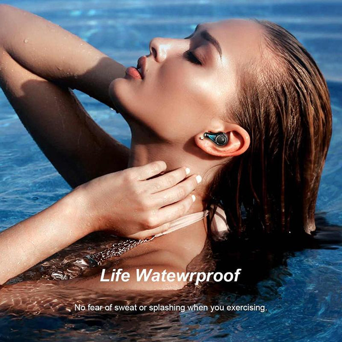 T8 Hifi Wireless Bluetooth 5.0 Earphone Waterproof Sports Gaming Earphone Noise Earbuds With Led Display