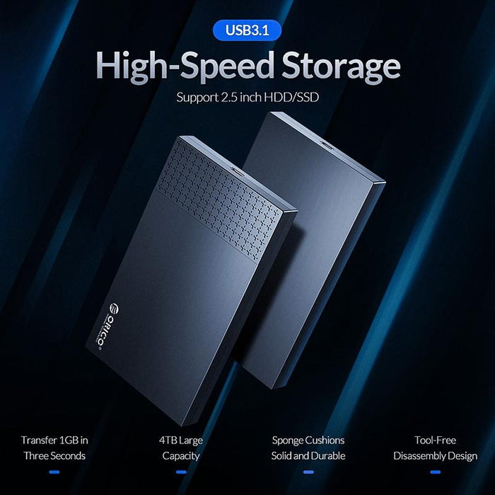 Portable Usb c 2.5 Hard Drive Enclosure