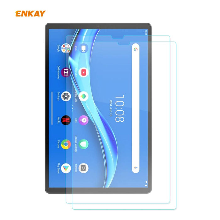 For Lenovo M10 Plus 10.3 2 Pcs Hat-Prince 0.33Mm 9H Surface Hardness 2.5D Explosion-Proof Tempered Glass Screen Protector