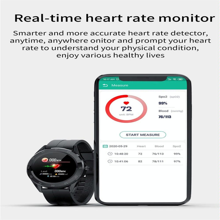 Ip68 Waterproof Smart Watch Heart Rate Sleep Monitoring