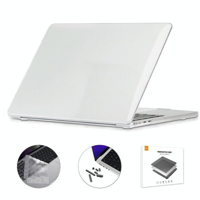 For Macbook Air 13.6 2022 / 2024 A2681 M2 / A3113 M3 Us Version 3 In 1 Crystal Laptop Case With Tpu Keyboard Film / Anti-Dust Plugs