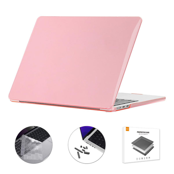 For Macbook Air 13.6 2022 / 2024 A2681 M2 / A3113 M3 Us Version 3 In 1 Crystal Laptop Case With Tpu Keyboard Film / Anti-Dust Plugs