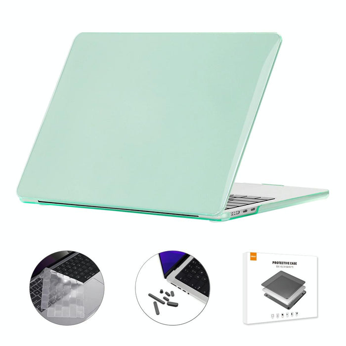 For Macbook Air 13.6 2022 / 2024 A2681 M2 / A3113 M3 Us Version 3 In 1 Crystal Laptop Case With Tpu Keyboard Film / Anti-Dust Plugs