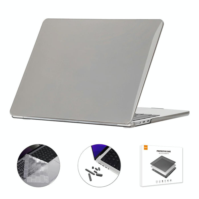 For Macbook Air 13.6 2022 / 2024 A2681 M2 / A3113 M3 Us Version 3 In 1 Crystal Laptop Case With Tpu Keyboard Film / Anti-Dust Plugs