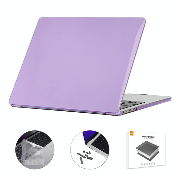 For Macbook Air 13.6 2022 / 2024 A2681 M2 / A3113 M3 Us Version 3 In 1 Crystal Laptop Case With Tpu Keyboard Film / Anti-Dust Plugs