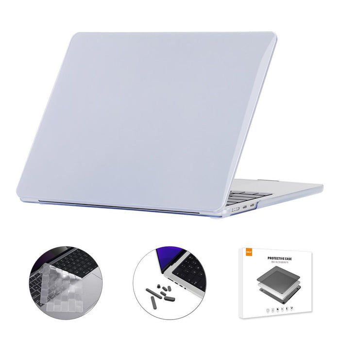 For Macbook Air 13.6 2022 / 2024 A2681 M2 / A3113 M3 Us Version 3 In 1 Crystal Laptop Case With Tpu Keyboard Film / Anti-Dust Plugs