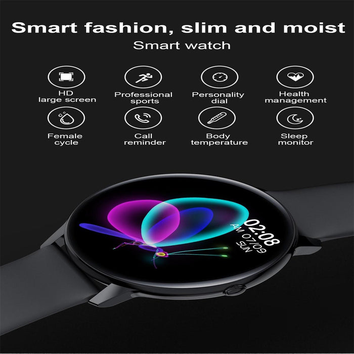 Colour Smart Watch Ip68 Waterproof Temp/Heart/Bp/Sleep Monitoring Menstrual Cycle Prediction