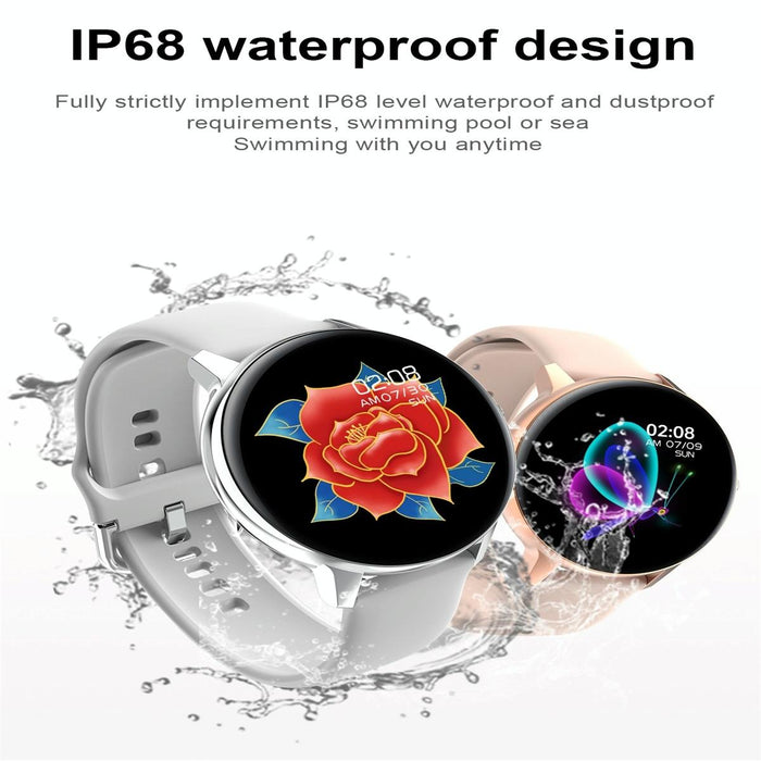 Colour Smart Watch Ip68 Waterproof Temp/Heart/Bp/Sleep Monitoring Menstrual Cycle Prediction