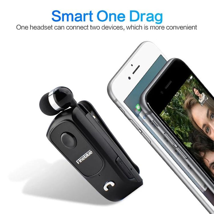 F920 Csr4.1 Retractable Cable Caller Vibration Reminder Anti-Theft Bluetooth Headset