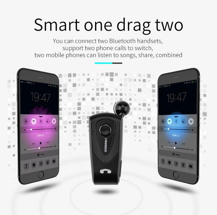 F930 Csr4.1 Retractable Cable Caller Vibration Reminder Anti-Theft Bluetooth Headset