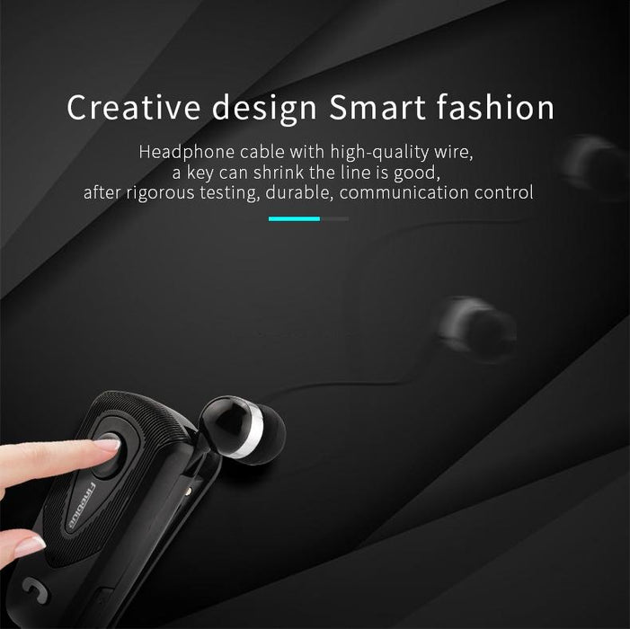 F930 Csr4.1 Retractable Cable Caller Vibration Reminder Anti-Theft Bluetooth Headset