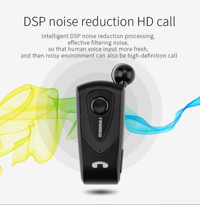 F930 Csr4.1 Retractable Cable Caller Vibration Reminder Anti-Theft Bluetooth Headset