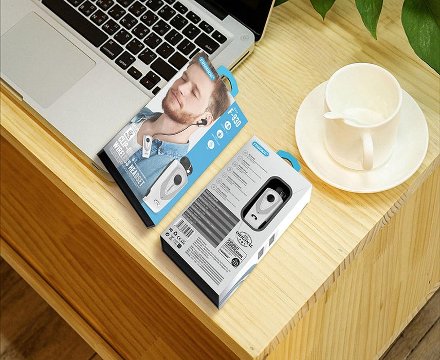 F930 Csr4.1 Retractable Cable Caller Vibration Reminder Anti-Theft Bluetooth Headset