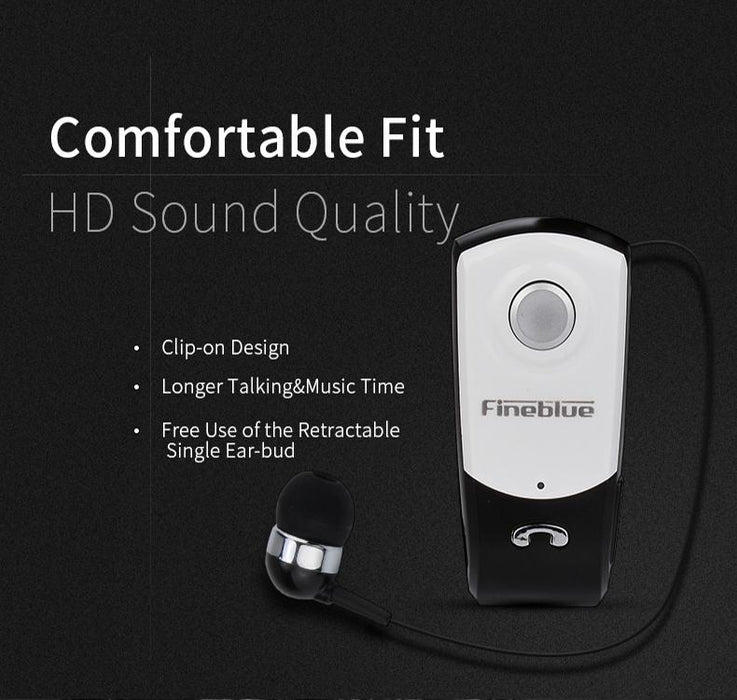 F960 Csr4.1 Retractable Cable Caller Vibration Reminder Anti-Theft Bluetooth Headset