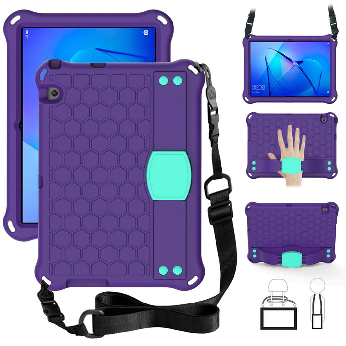 Honeycomb Design Eva + Pc Material Four Corner Anti Falling Flat Protective Shell With Strap