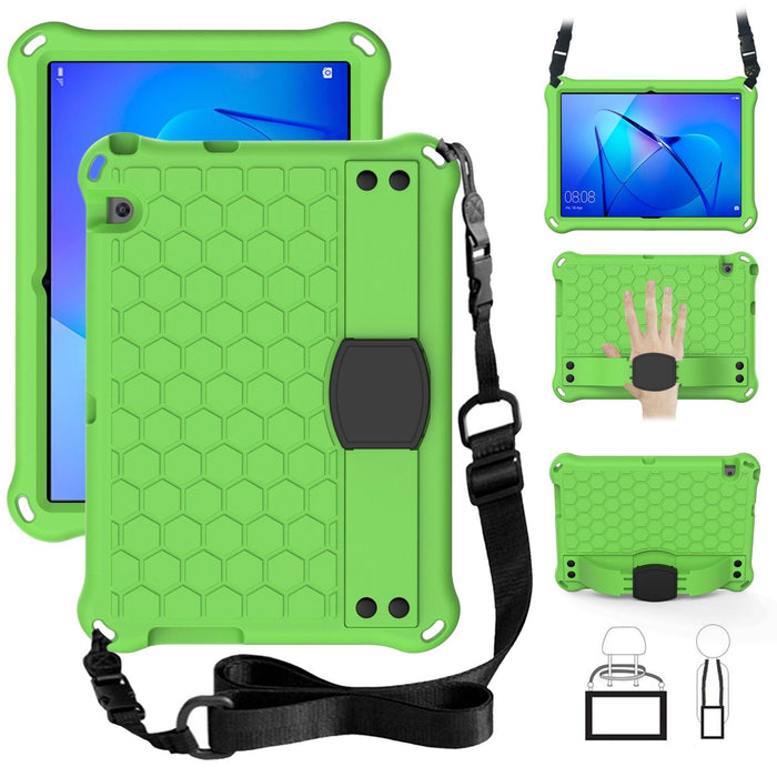 Honeycomb Design Eva + Pc Material Four Corner Anti Falling Flat Protective Shell With Strap