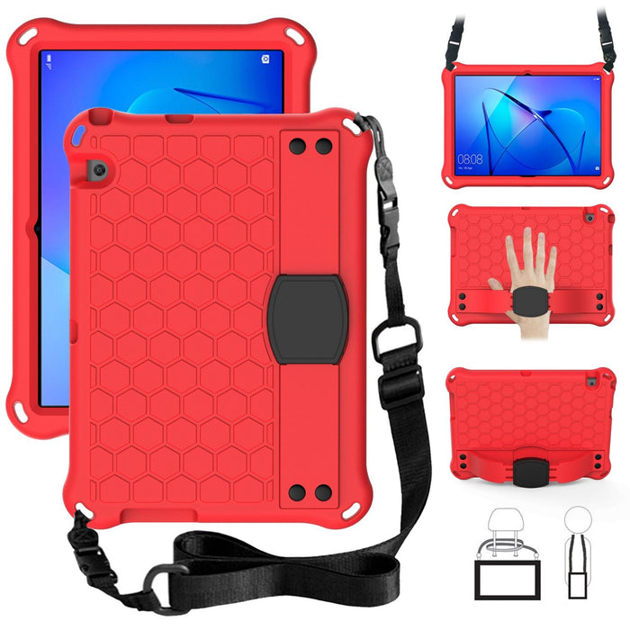 Honeycomb Design Eva + Pc Material Four Corner Anti Falling Flat Protective Shell With Strap