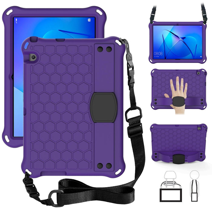 Honeycomb Design Eva + Pc Material Four Corner Anti Falling Flat Protective Shell With Strap
