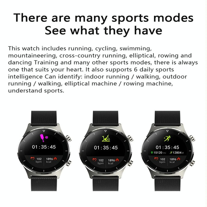 Ips Smart Watch Ip68 Waterproof Heart/Bp/Oxygen/Sleep Monitoring