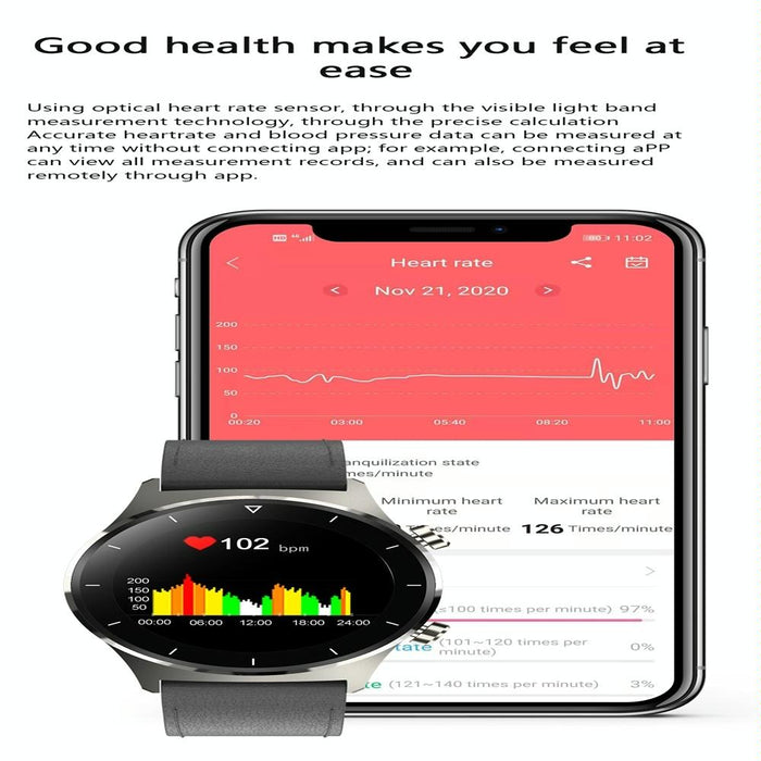 Ips Smart Watch Ip68 Waterproof Heart/Bp/Oxygen/Sleep Monitoring