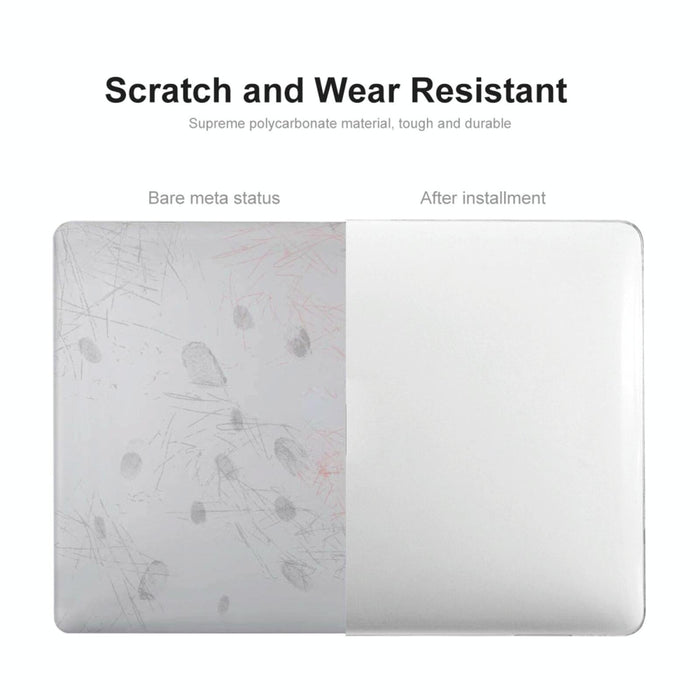 For Macbook Air 13.3 Inch A1932 2018 3 In 1 Crystal Laptop Protective Case + Us Version Tpu Keyboard Film + Anti-Dust Plugs Set