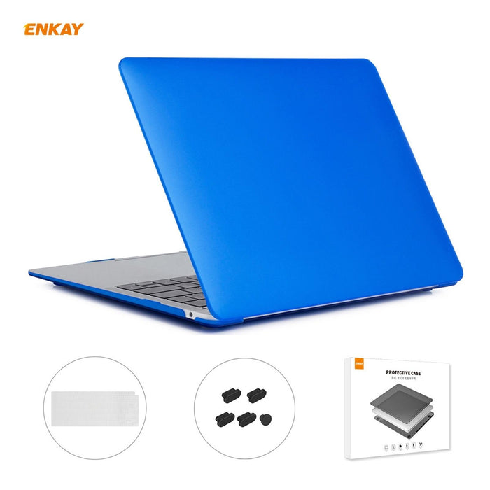 For Macbook Air 13.3 Inch A2179 & A2337 2020 3 In 1 Matte Laptop Protective Case + Us Version Tpu Keyboard Film + Anti-Dust Plugs Set