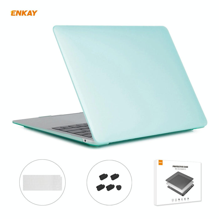 For Macbook Air 13.3 Inch A2179 & A2337 2020 3 In 1 Matte Laptop Protective Case + Us Version Tpu Keyboard Film + Anti-Dust Plugs Set