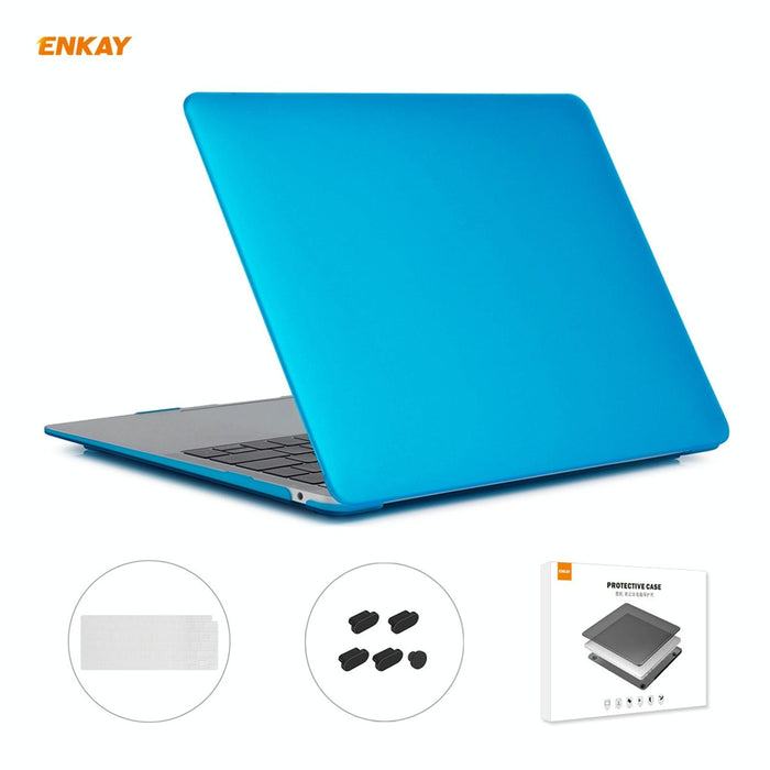 For Macbook Air 13.3 Inch A2179 & A2337 2020 3 In 1 Matte Laptop Protective Case + Us Version Tpu Keyboard Film + Anti-Dust Plugs Set