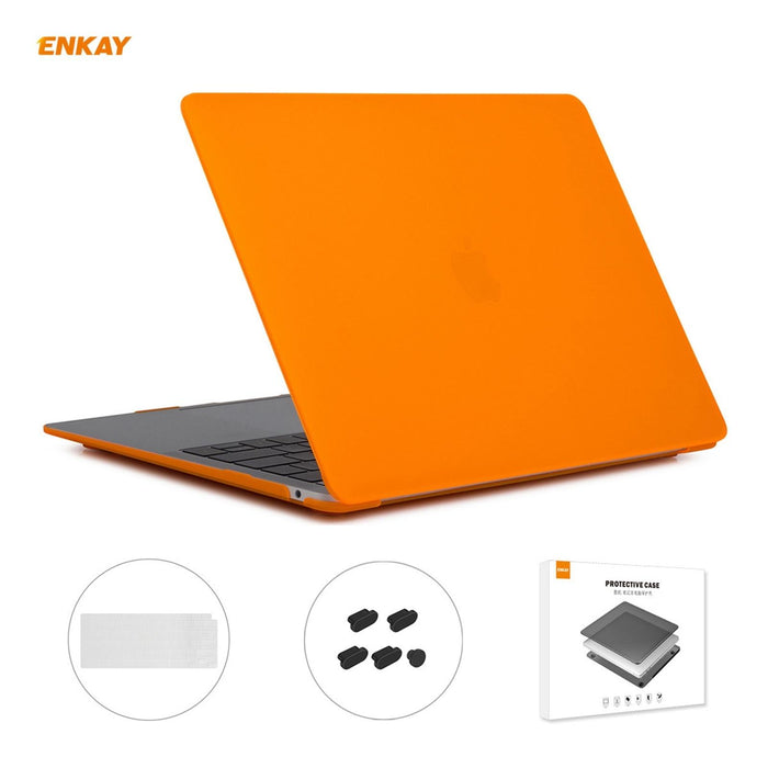 For Macbook Air 13.3 Inch A2179 & A2337 2020 3 In 1 Matte Laptop Protective Case + Us Version Tpu Keyboard Film + Anti-Dust Plugs Set