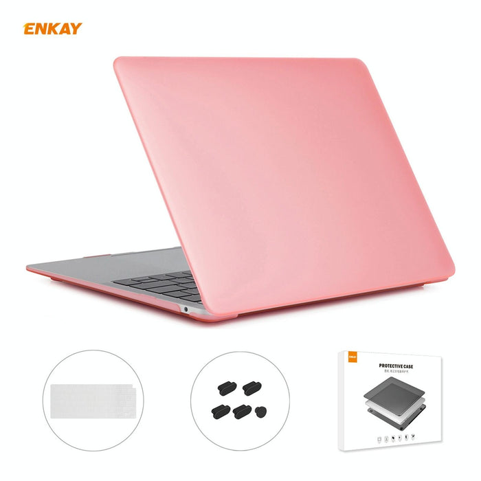 For Macbook Air 13.3 Inch A2179 & A2337 2020 3 In 1 Matte Laptop Protective Case + Us Version Tpu Keyboard Film + Anti-Dust Plugs Set