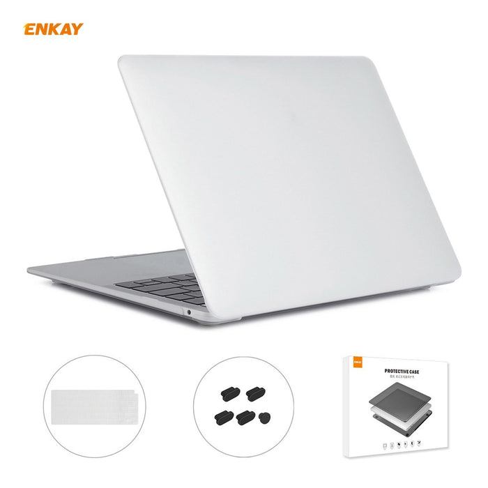 For Macbook Air 13.3 Inch A2179 & A2337 2020 3 In 1 Matte Laptop Protective Case + Us Version Tpu Keyboard Film + Anti-Dust Plugs Set