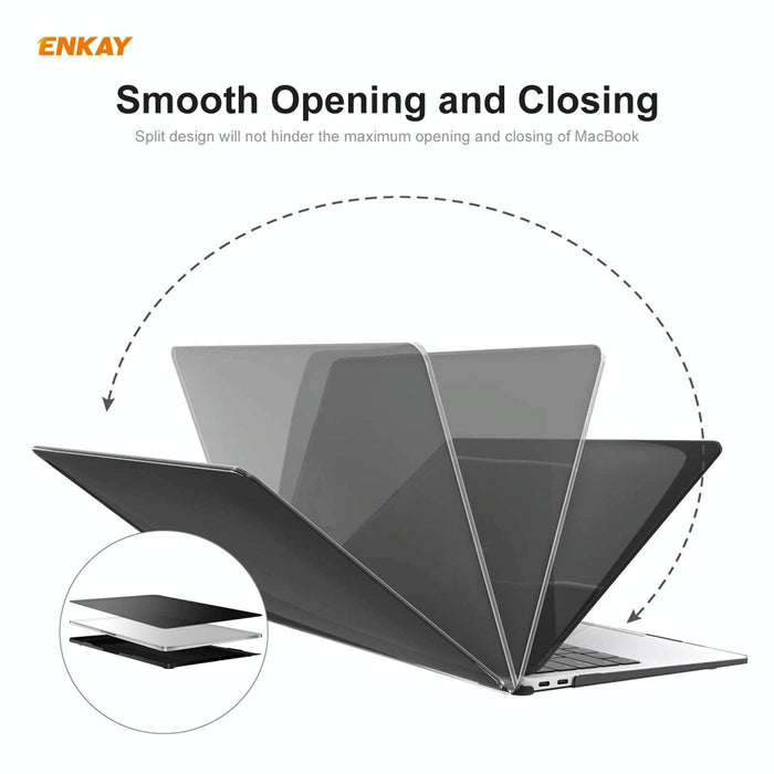 For Macbook Air 13.3 Inch A2179 & A2337 2020 3 In 1 Matte Laptop Protective Case + Us Version Tpu Keyboard Film + Anti-Dust Plugs Set