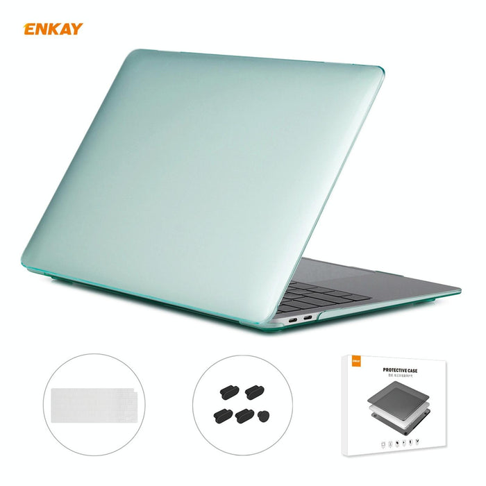 For Macbook Air 13.3 Inch A2179 & A2337 2020 3 In 1 Crystal Laptop Protective Case + Eu Version Tpu Keyboard Film + Anti-Dust Plugs Set