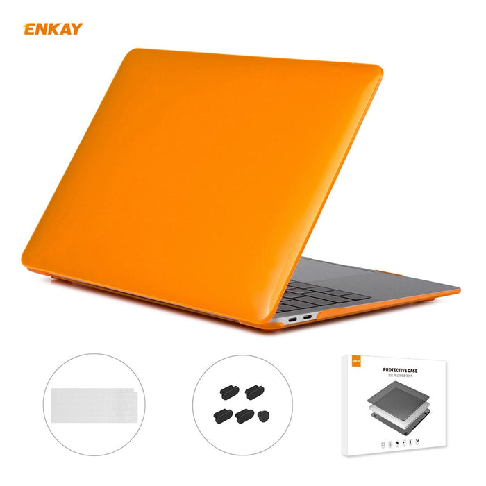 For Macbook Air 13.3 Inch A2179 & A2337 2020 3 In 1 Crystal Laptop Protective Case + Eu Version Tpu Keyboard Film + Anti-Dust Plugs Set