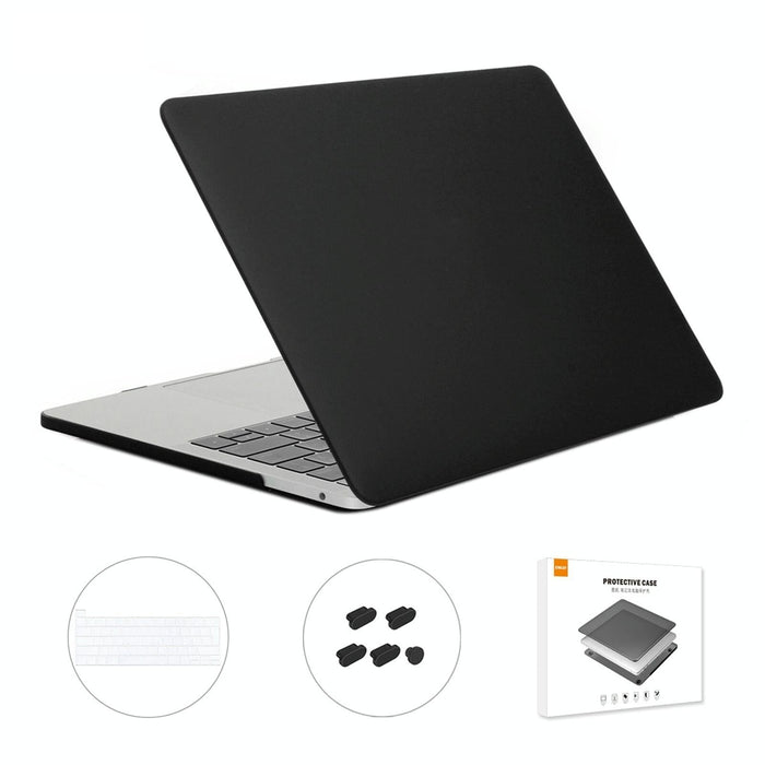 For Macbook Pro 13.3 Inch A2251 & A2289 & A2338 With Touch Bar 3 In 1 Matte Laptop Protective Case + Eu Version Tpu Keyboard Film + Anti-Dust Plugs Set