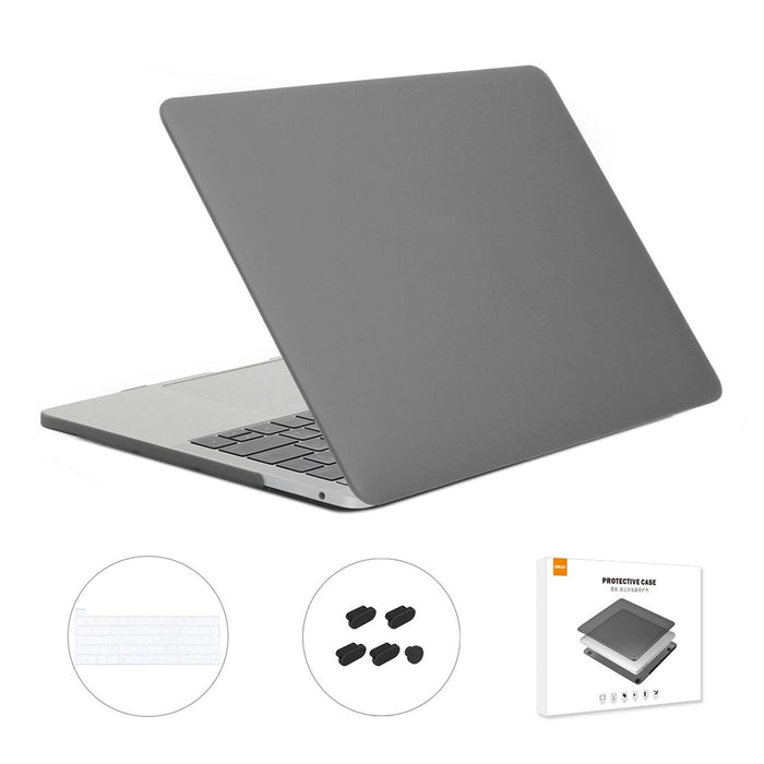 For Macbook Pro 13.3 Inch A2251 & A2289 & A2338 With Touch Bar 3 In 1 Matte Laptop Protective Case + Eu Version Tpu Keyboard Film + Anti-Dust Plugs Set