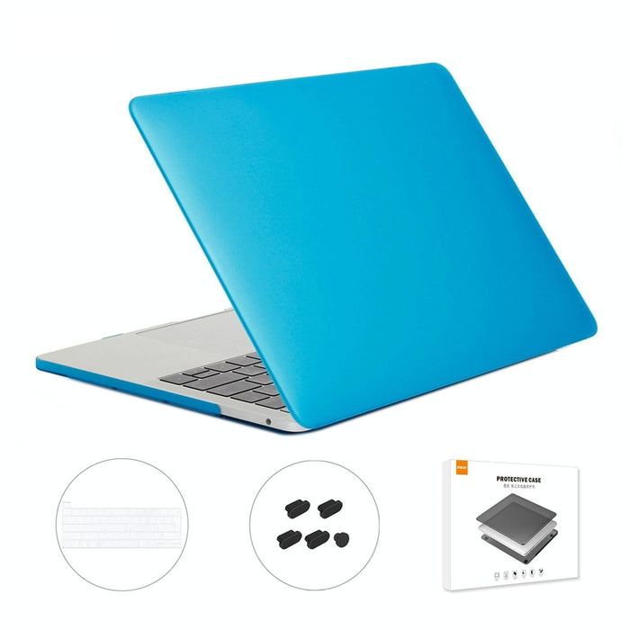 For Macbook Pro 13.3 Inch A2251 & A2289 & A2338 With Touch Bar 3 In 1 Matte Laptop Protective Case + Eu Version Tpu Keyboard Film + Anti-Dust Plugs Set