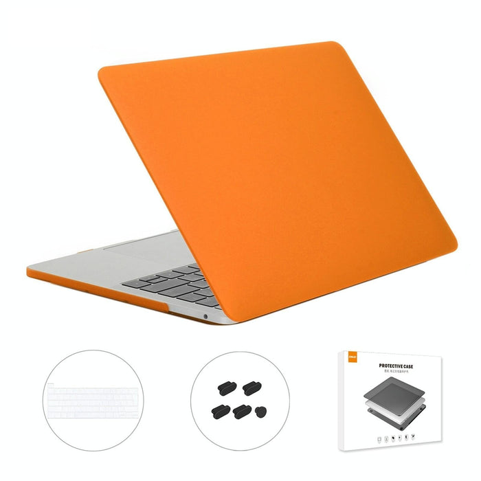 For Macbook Pro 13.3 Inch A2251 & A2289 & A2338 With Touch Bar 3 In 1 Matte Laptop Protective Case + Eu Version Tpu Keyboard Film + Anti-Dust Plugs Set