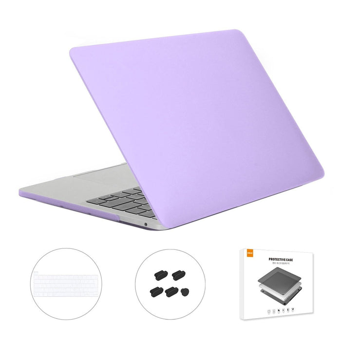 For Macbook Pro 13.3 Inch A2251 & A2289 & A2338 With Touch Bar 3 In 1 Matte Laptop Protective Case + Eu Version Tpu Keyboard Film + Anti-Dust Plugs Set