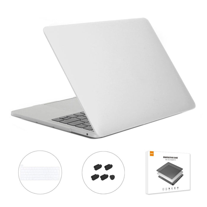 For Macbook Pro 13.3 Inch A2251 & A2289 & A2338 With Touch Bar 3 In 1 Matte Laptop Protective Case + Eu Version Tpu Keyboard Film + Anti-Dust Plugs Set