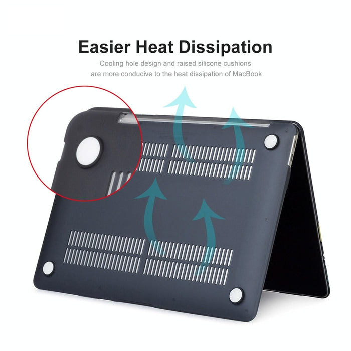 For Macbook Pro 13.3 Inch A2251 & A2289 & A2338 With Touch Bar 3 In 1 Matte Laptop Protective Case + Eu Version Tpu Keyboard Film + Anti-Dust Plugs Set