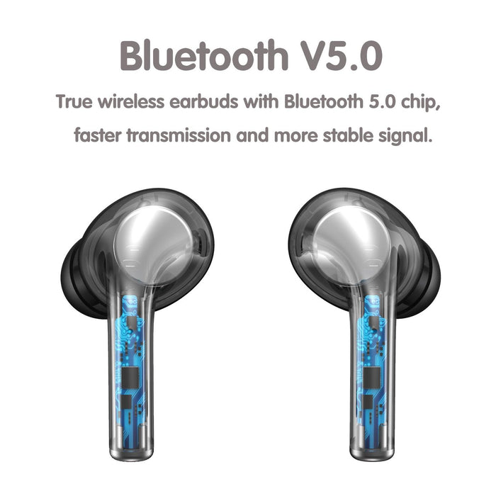 Jm13 Tws Earphone Bluetooth 5.0 Touch Control Stereo Bass Sport Wireless Earphone With Mic