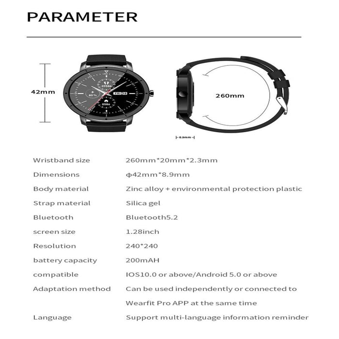 Colour Screen Smart Watch Ip67 Waterproof